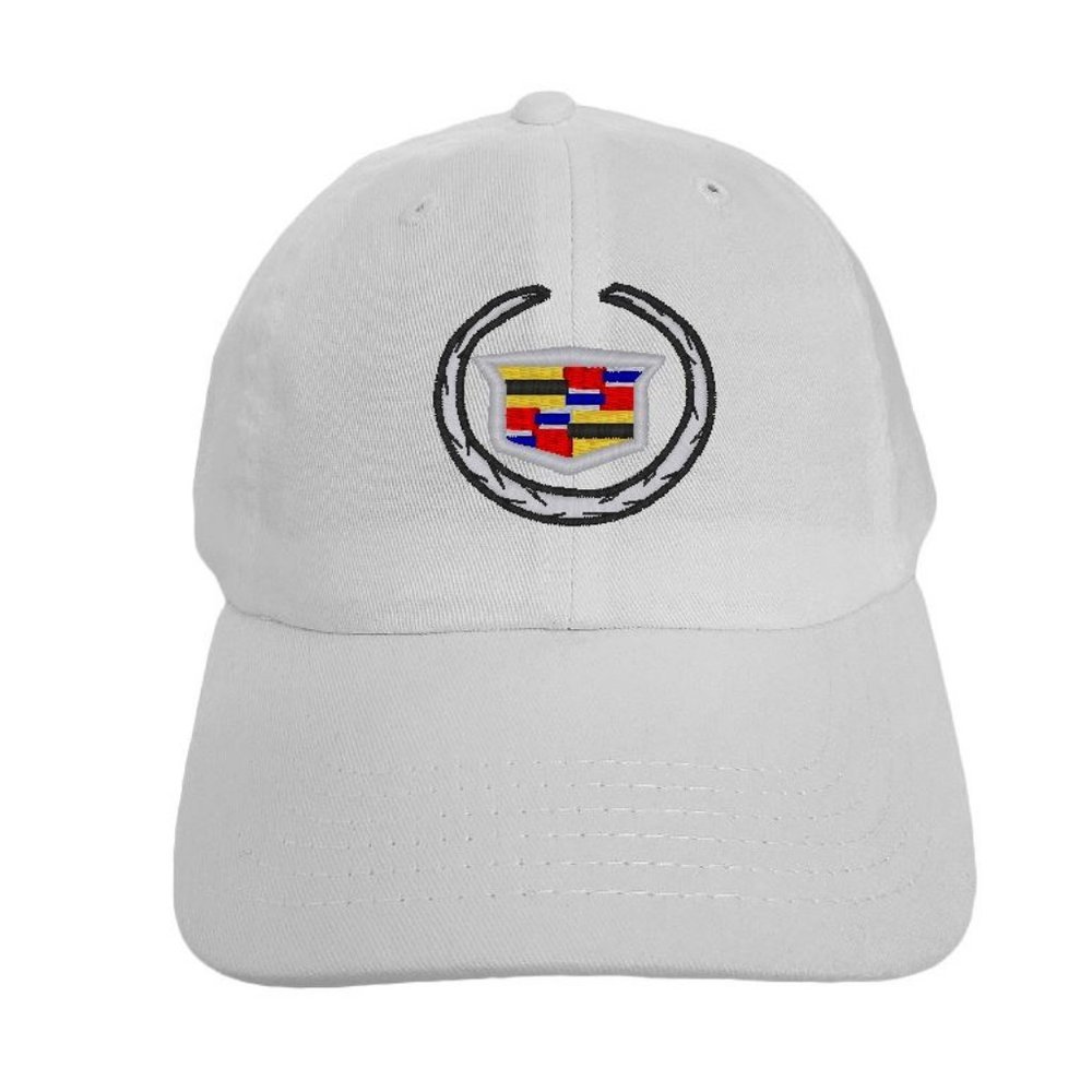 Cadillac  White Dad Hat Unisex